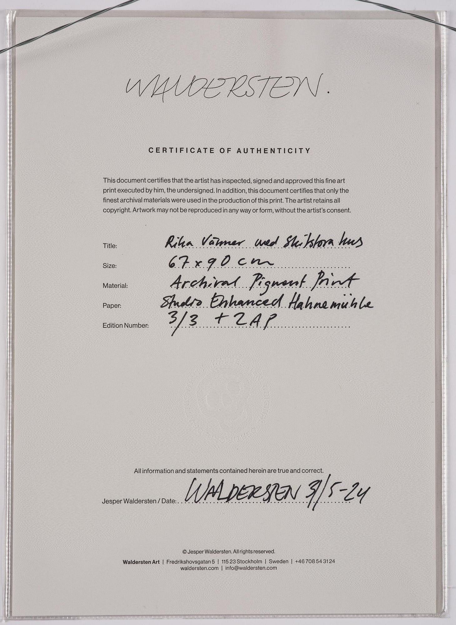 Jesper Waldersten, "Rika vänner med skitstora hus".