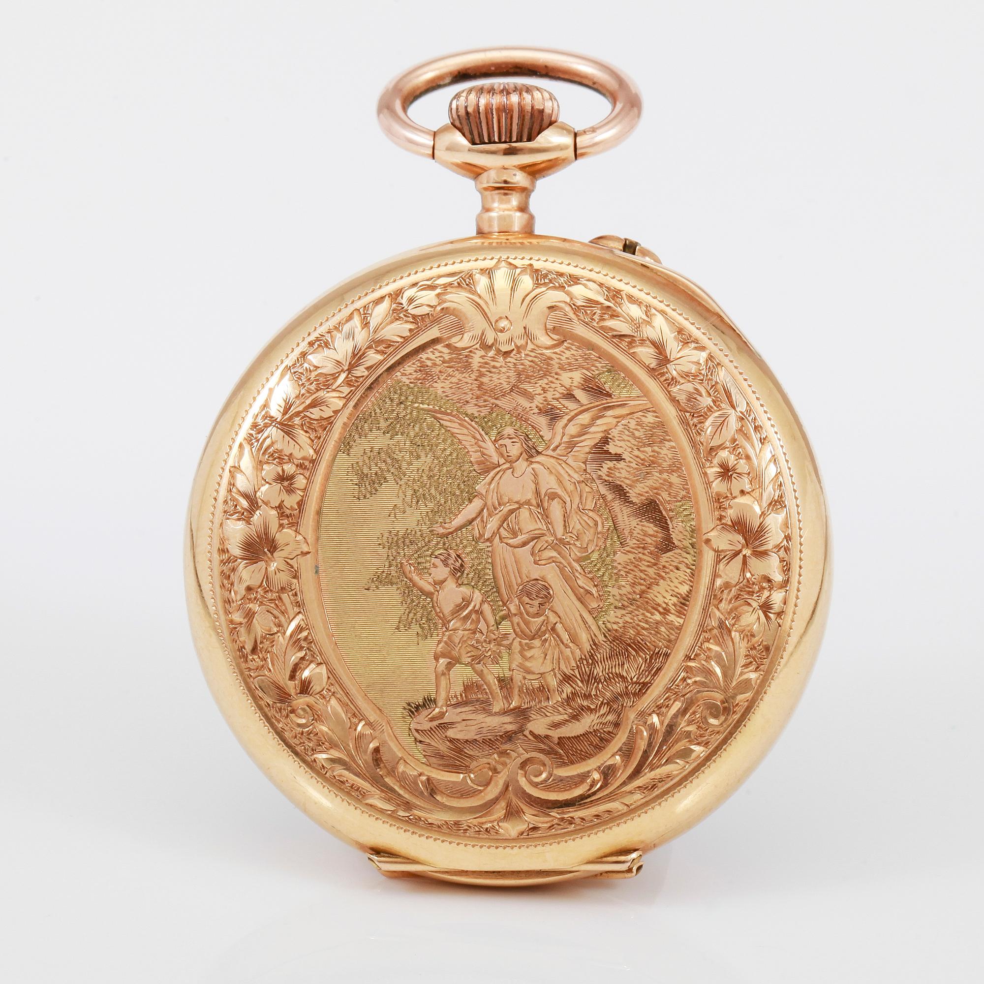 FICKUR, 18k guld, tidigt 1900-tal.