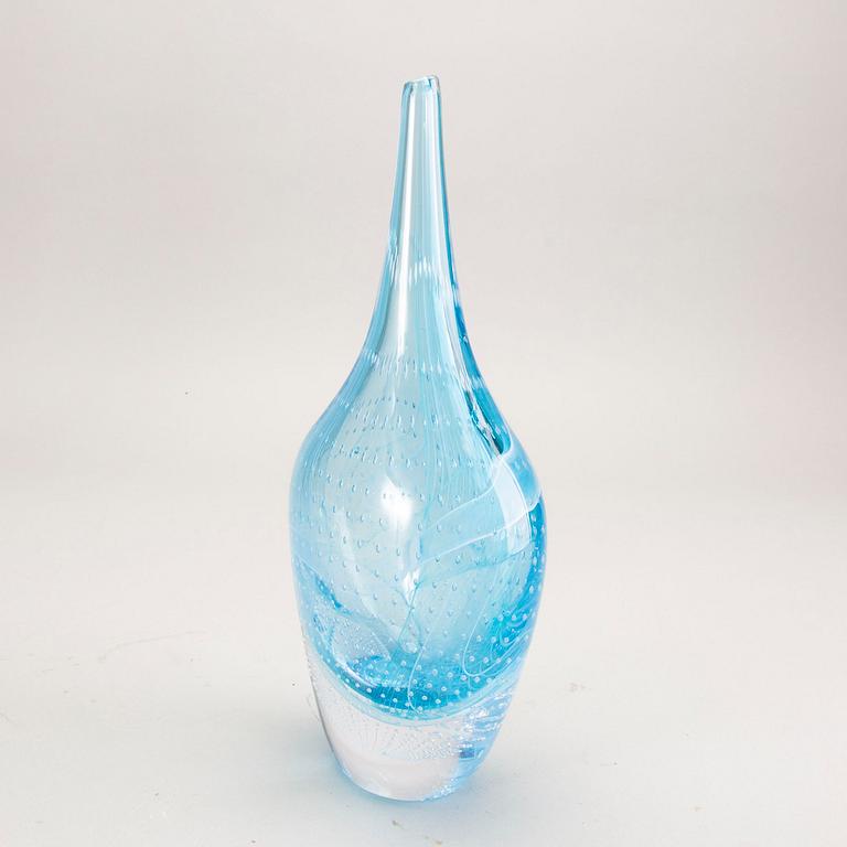 Elna Melusine Jolom,  a signed and dated 2014  glass vase.