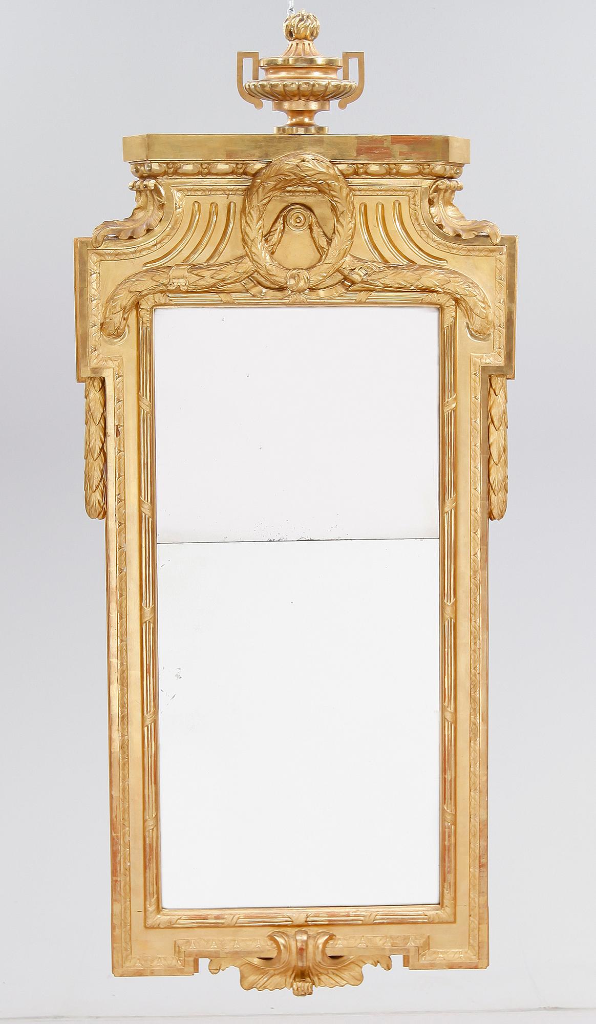 SPEGEL, gustaviansk, Stockholms Hallstämpel 1779.