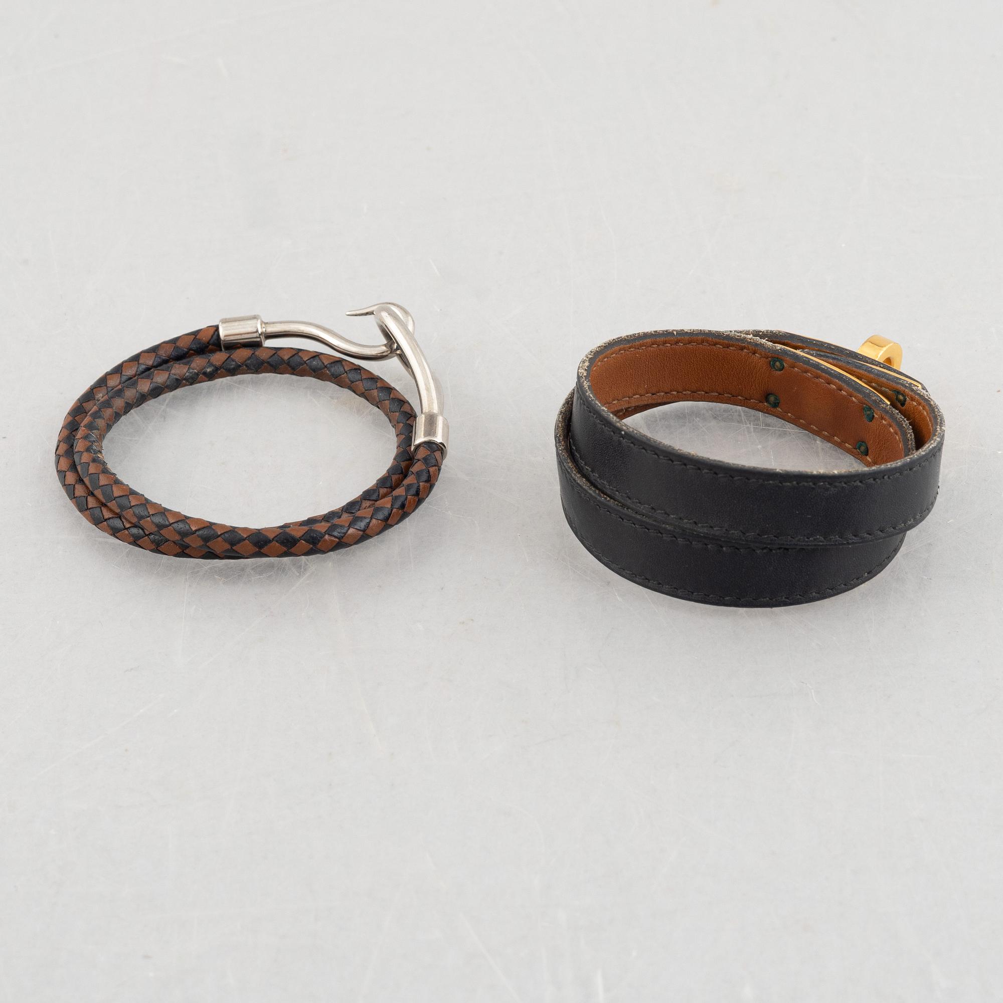 Hermès, two bracelets, including 'Kelly Double Tour', 2008.
