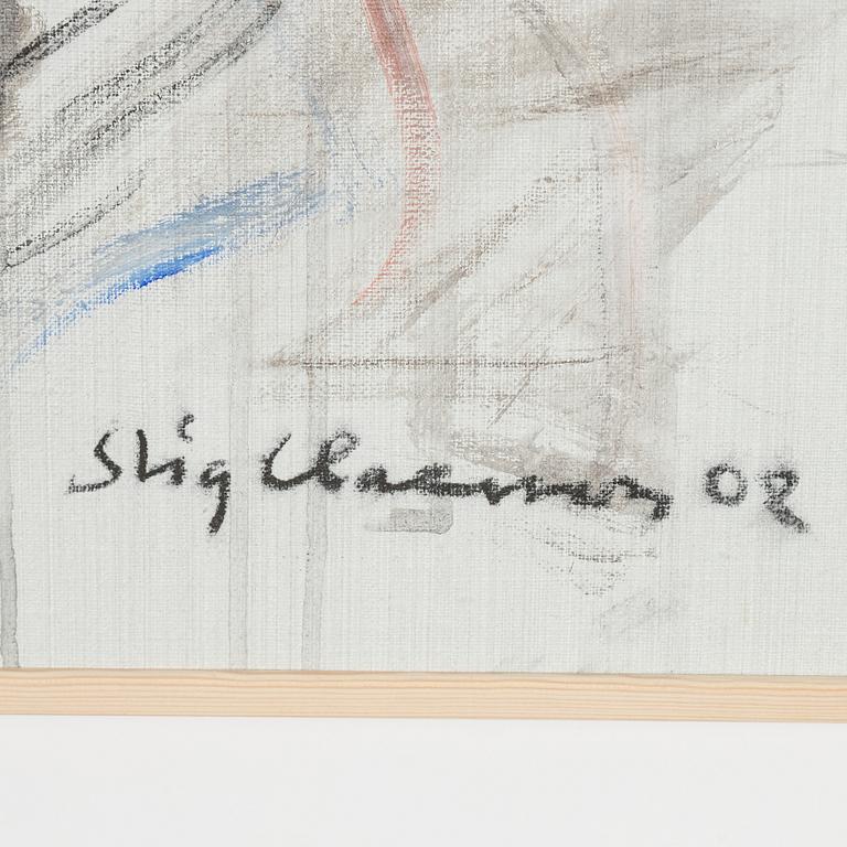 Stig Claesson, oil on canvas, signed and dated -02.