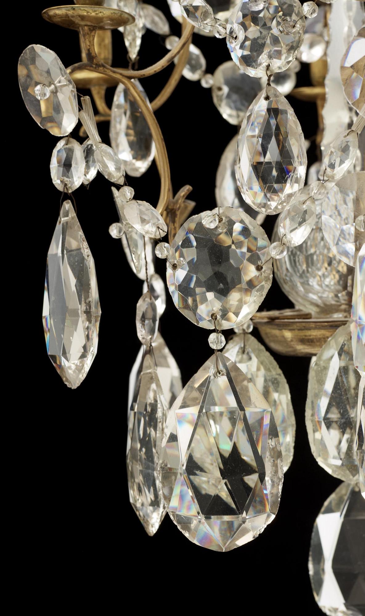 LJUSKRONA, rokokostil, omkring år 1900.