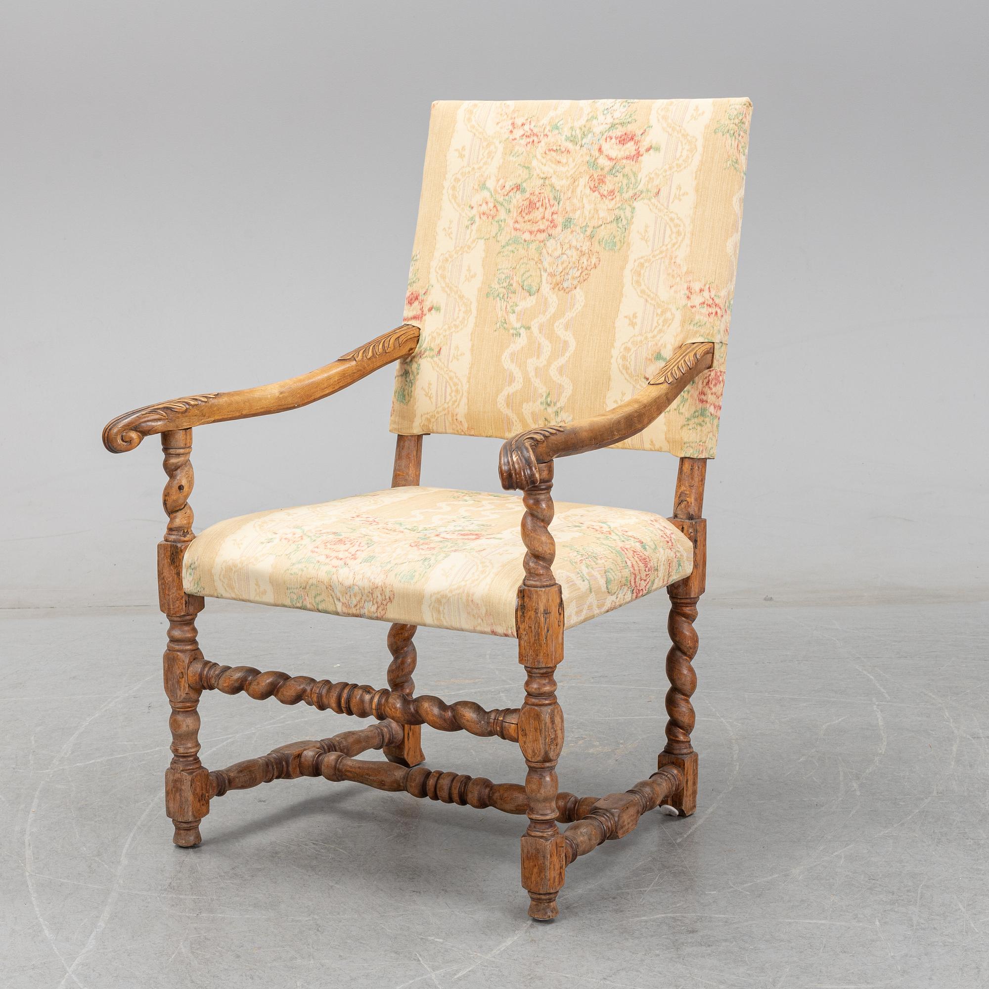 A first half of the 18th Century  baroque armchair.