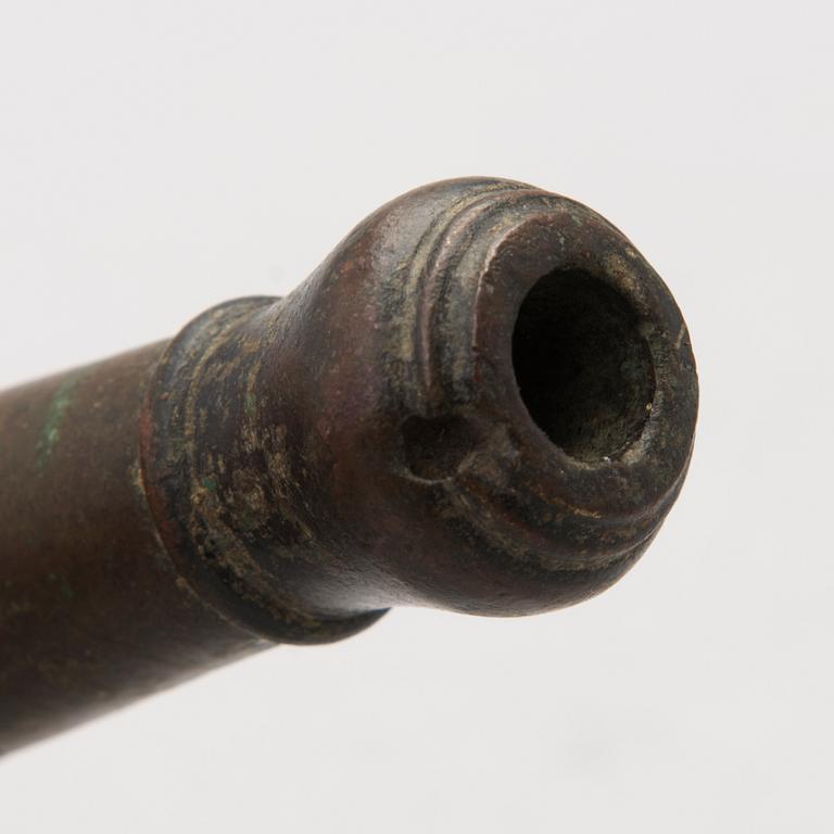 An 18th Century bronze signal cannon.