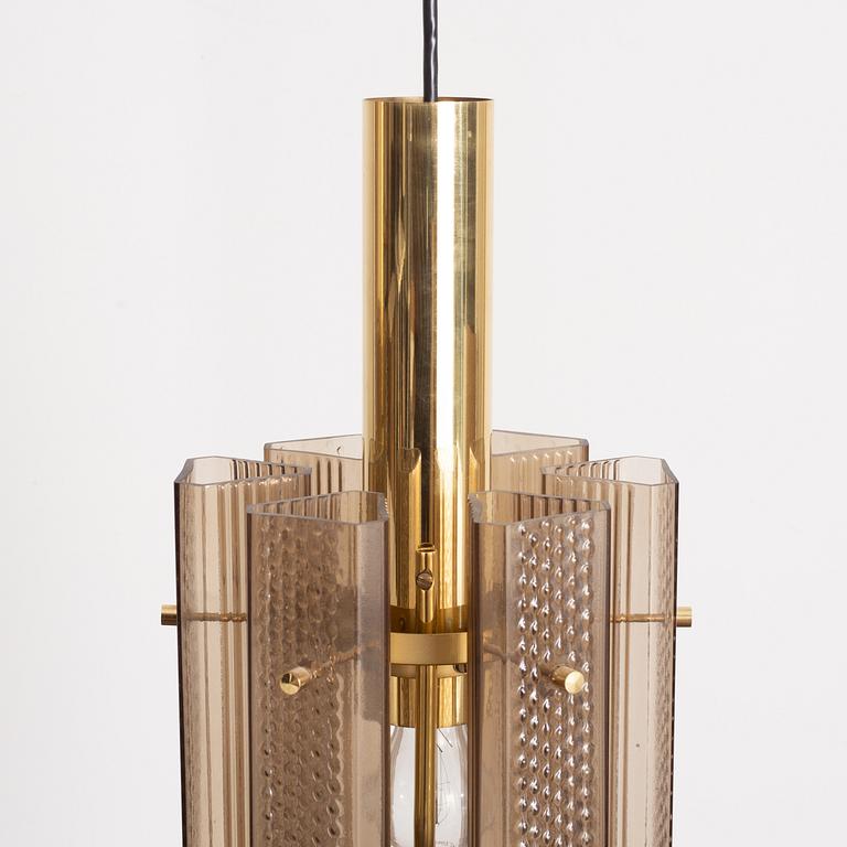 A pair of ceiling lamps, probably Glashütte Limburg, Germany, 1970s.