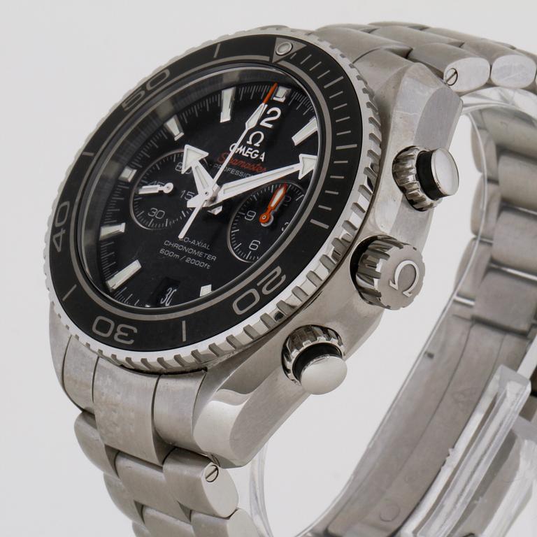 OMEGA, Seamaster Professional (600m/2000ft), Planet Ocean, wristwatch, 46 mm, chronograph.