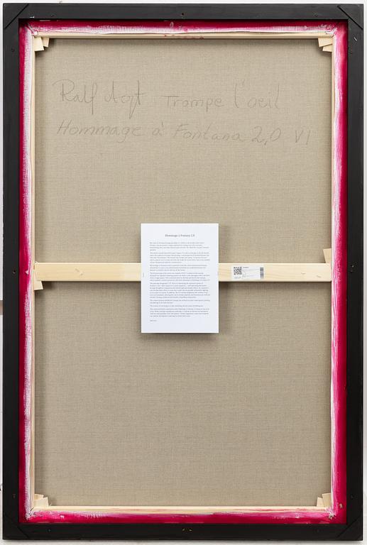 Ralf Arzt, "Trompe l'oeil Hommage à Fontana 2.0 VI".