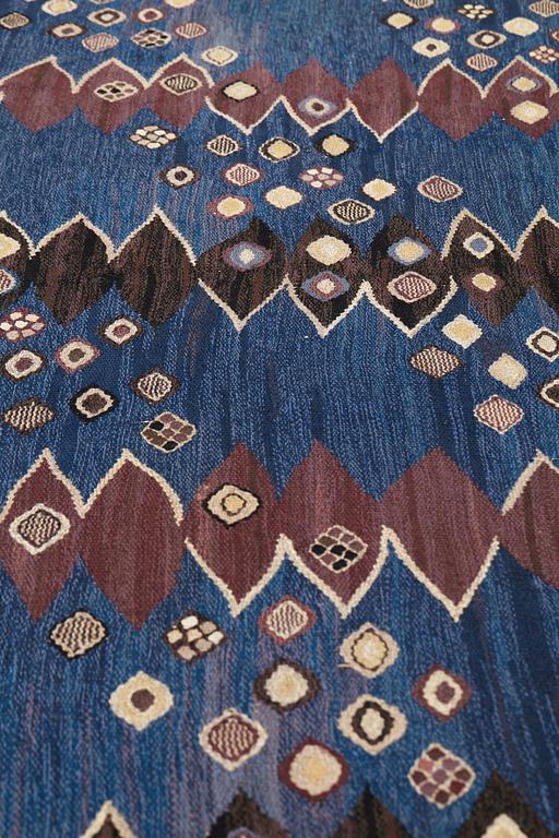Barbro Nilsson, MATTA, "Snäckorna", gobelängteknik, ca 267-268 x 234,5-246,5 cm, signerad AB MMF BN.