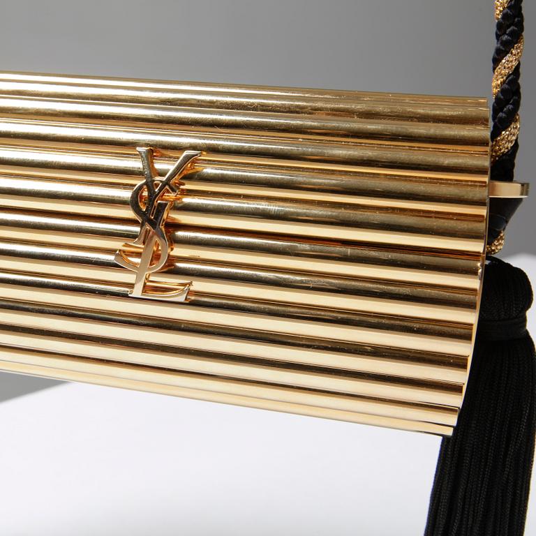 AFTONVÄSKA, "Gold Tassel Clutch", Yves Saint Laurent.
