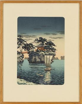 Tsuchiya Koitsu, "Godaido Shrine, Matsushima".