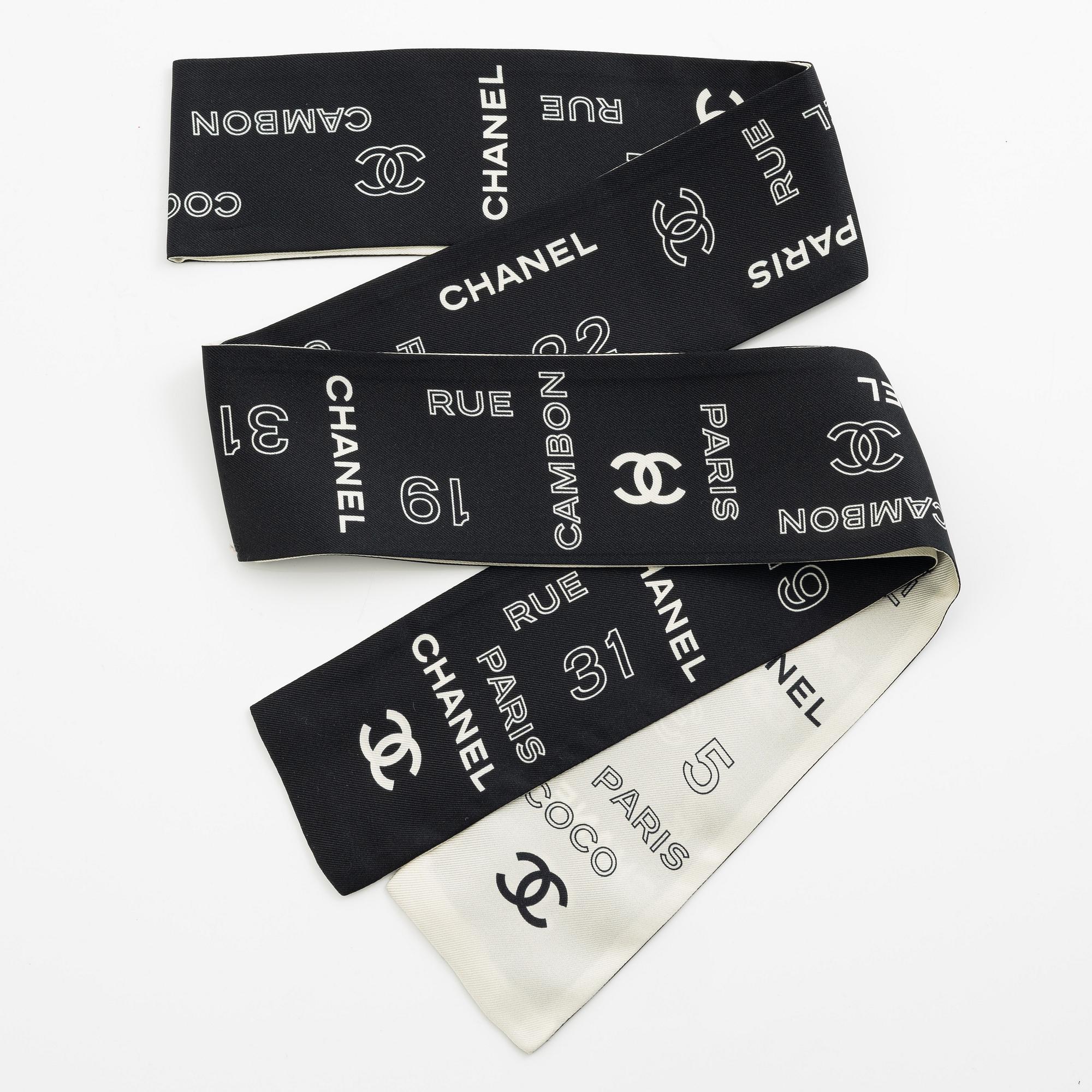 Chanel, Twilly scarf.