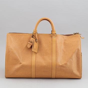 Louis Vuitton, am Epi 'Keepall 50' weekend bag.