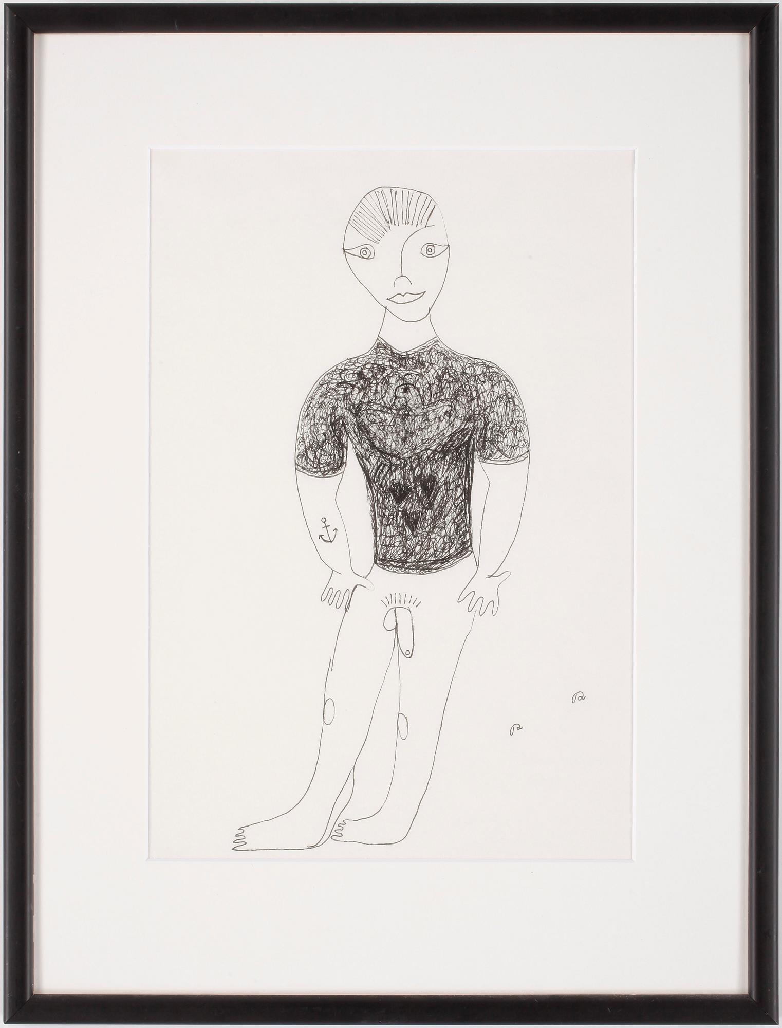 ROGER RISBERG , Tuschteckning, signerad R.R.