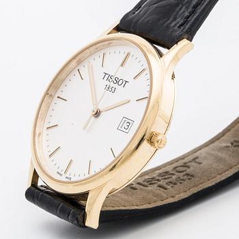 TISSOT, 1853, 18K gold, wristwatch, 34 mm.