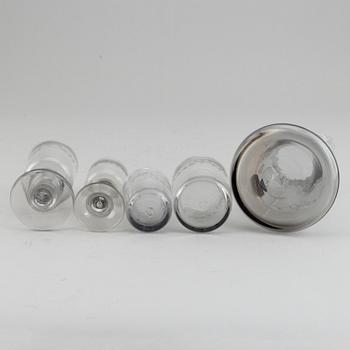 A Swedish Reijmyre glass service, 20th Century. (43 pieces).