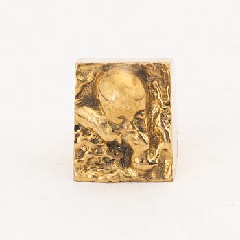 Gudmar Olovson, skulptur. Miniatyr. Osignerad. Brons 3 x 3 x 3 cm.