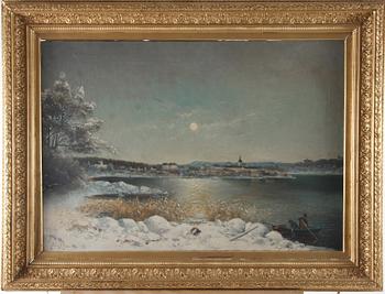 MILLAR, JOHNNY. Olja på duk, sign o dat Fällön (?) 1899.