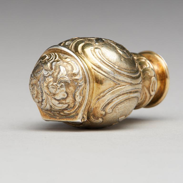 A Swedish Rococo silver-gilt snuff-box, mark of Otto Henrik Sjoberg, Falun 1764.