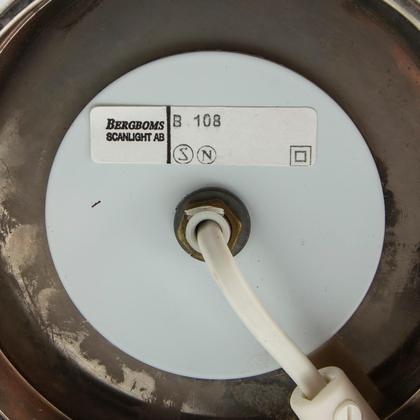 Bordslampor, ett par, modell "B-108", Bergboms, 1960/70-tal.