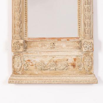 A Swedish Empire mirror, early 19th century.