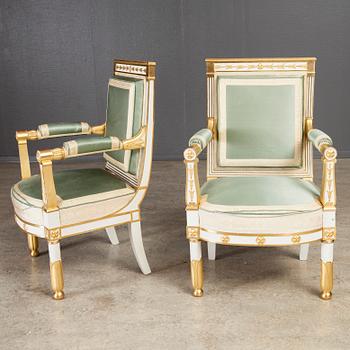 MÖBLEMANG 4 DELAR, empirestil, 1900-talets andra hälft.