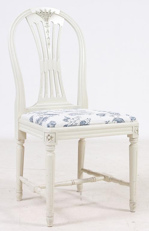 MATGRUPP, 8 delar, gustaviansk stil, 1900-tal.