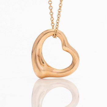 Tiffany & Co, Elsa Peretti, kaulakoru, "Open Heart", 18K ruusukultaa.