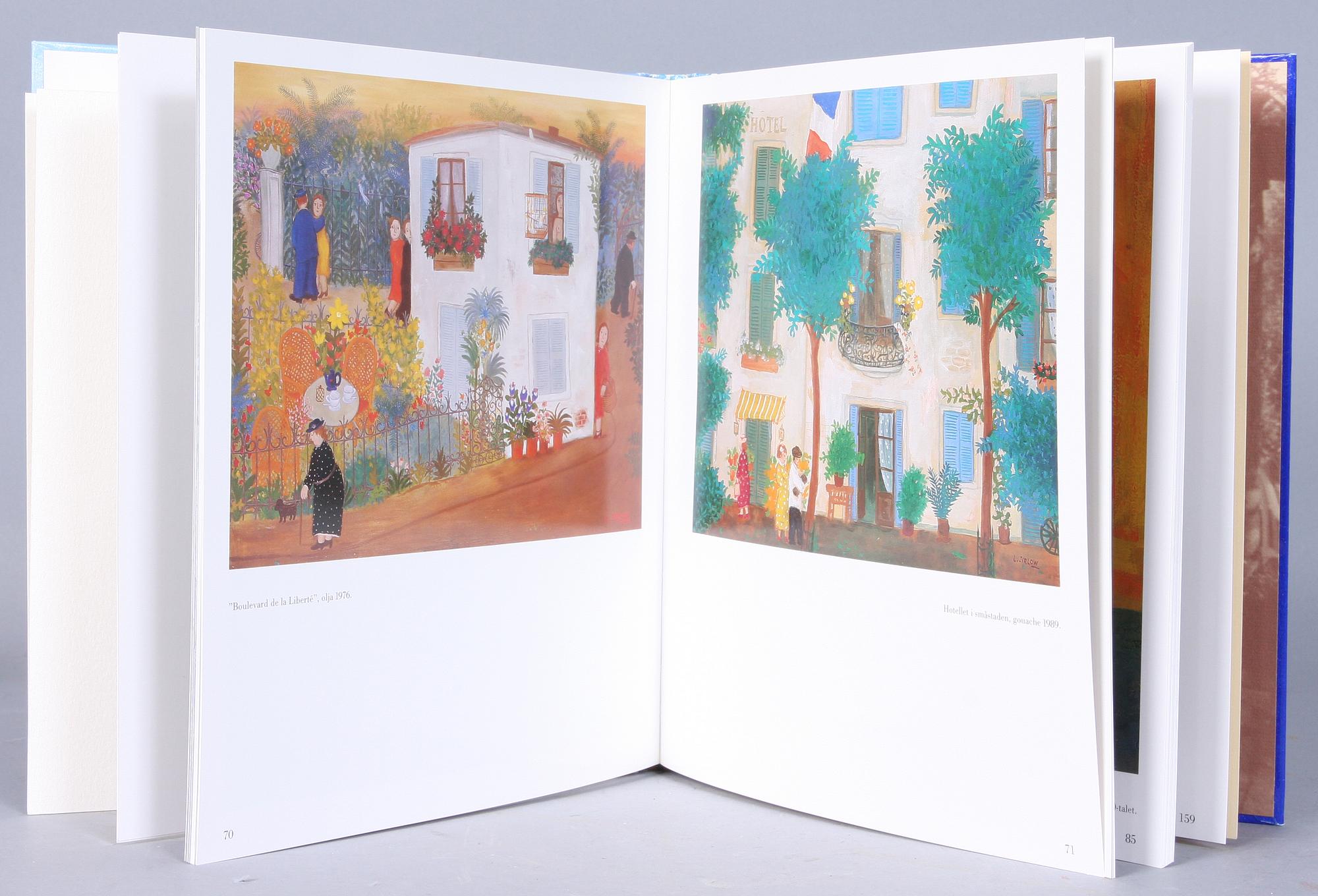 LENNART JIRLOW, Bok med färglitografi, nr 300/300 , Karl Haskel, Skogs Boktryckeri 1991.