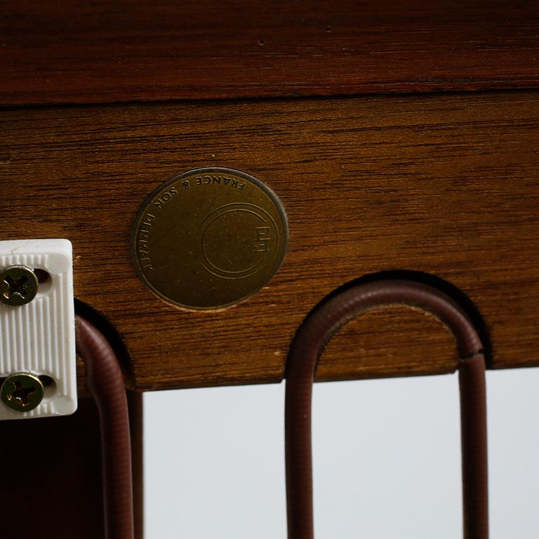 A sofa 417 and a table 519, Peter Hvidt & Orla Mörgaard Nielsen, Minerva series, France & Daverkosen, Denmark, 1950s.