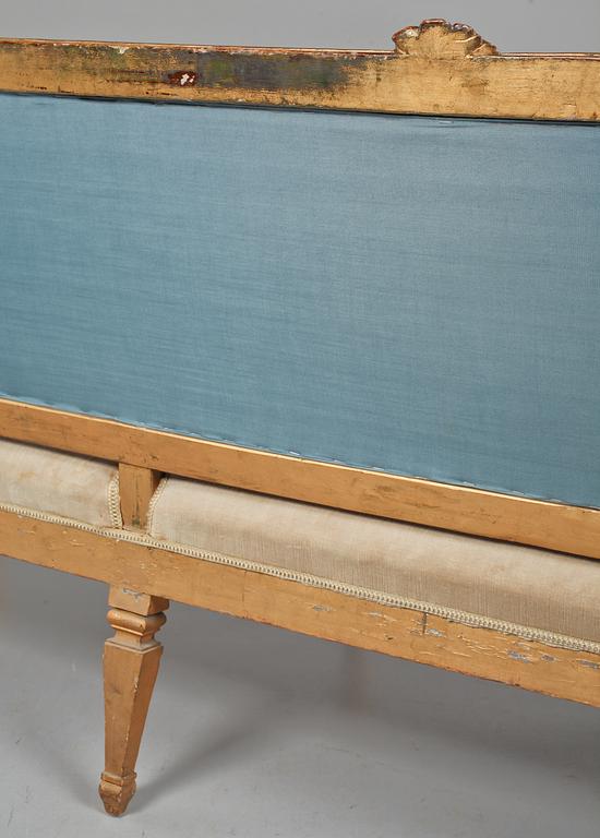 SOFFA, gustaviansk, omkring sekelskiftet 1700/1800.