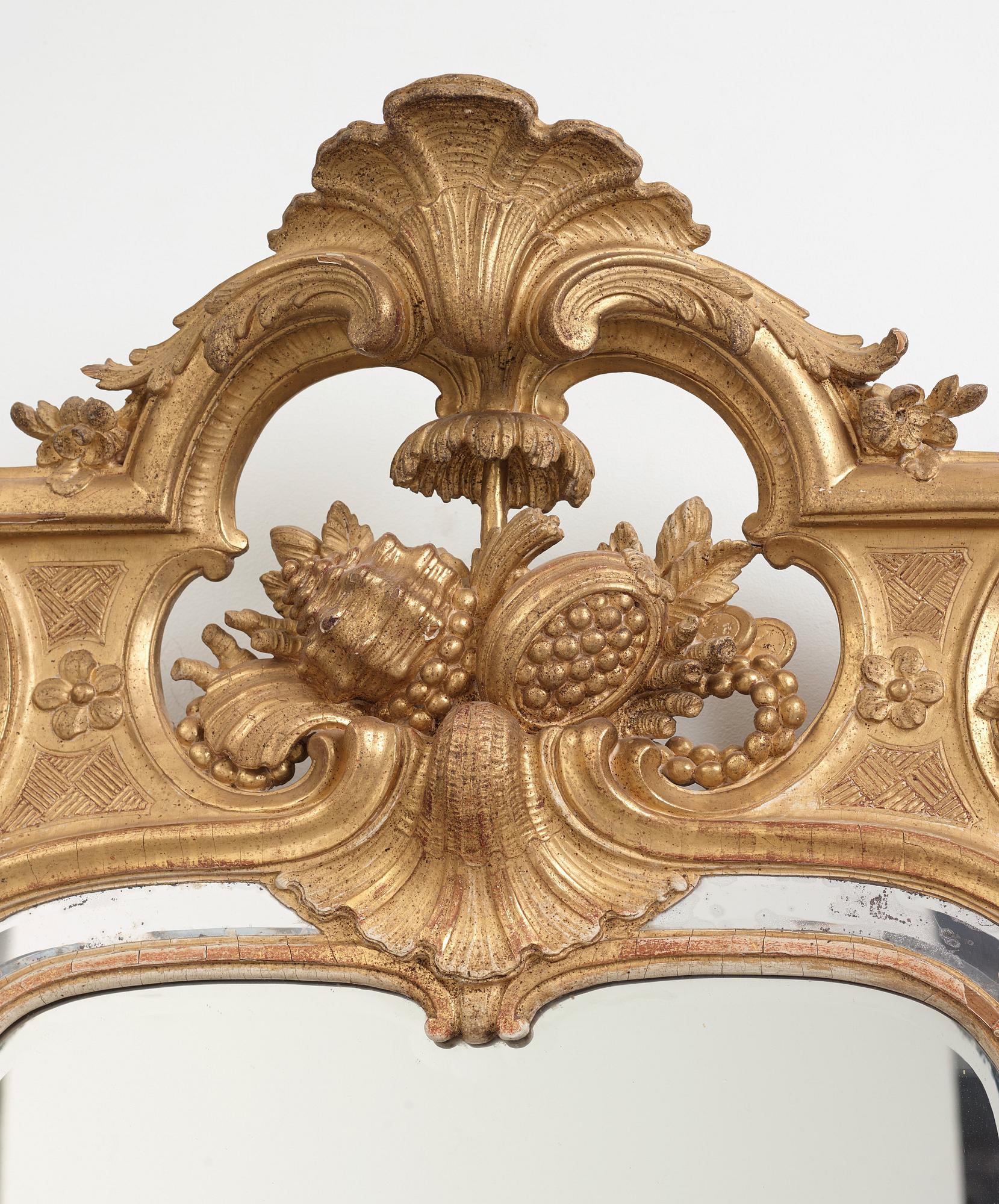 SPEGEL. Stockholmsarbete, 1760-tal. Rokoko.