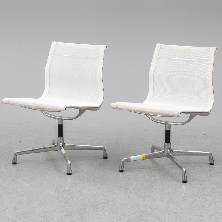 CHARLES & RAY EAMES, a pair of 'EA 101' chairs, Vitra.