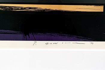 Tetsuro Sawada, färglitografier 3 st signerade daterade och numrerade 97 73-76-83/100.