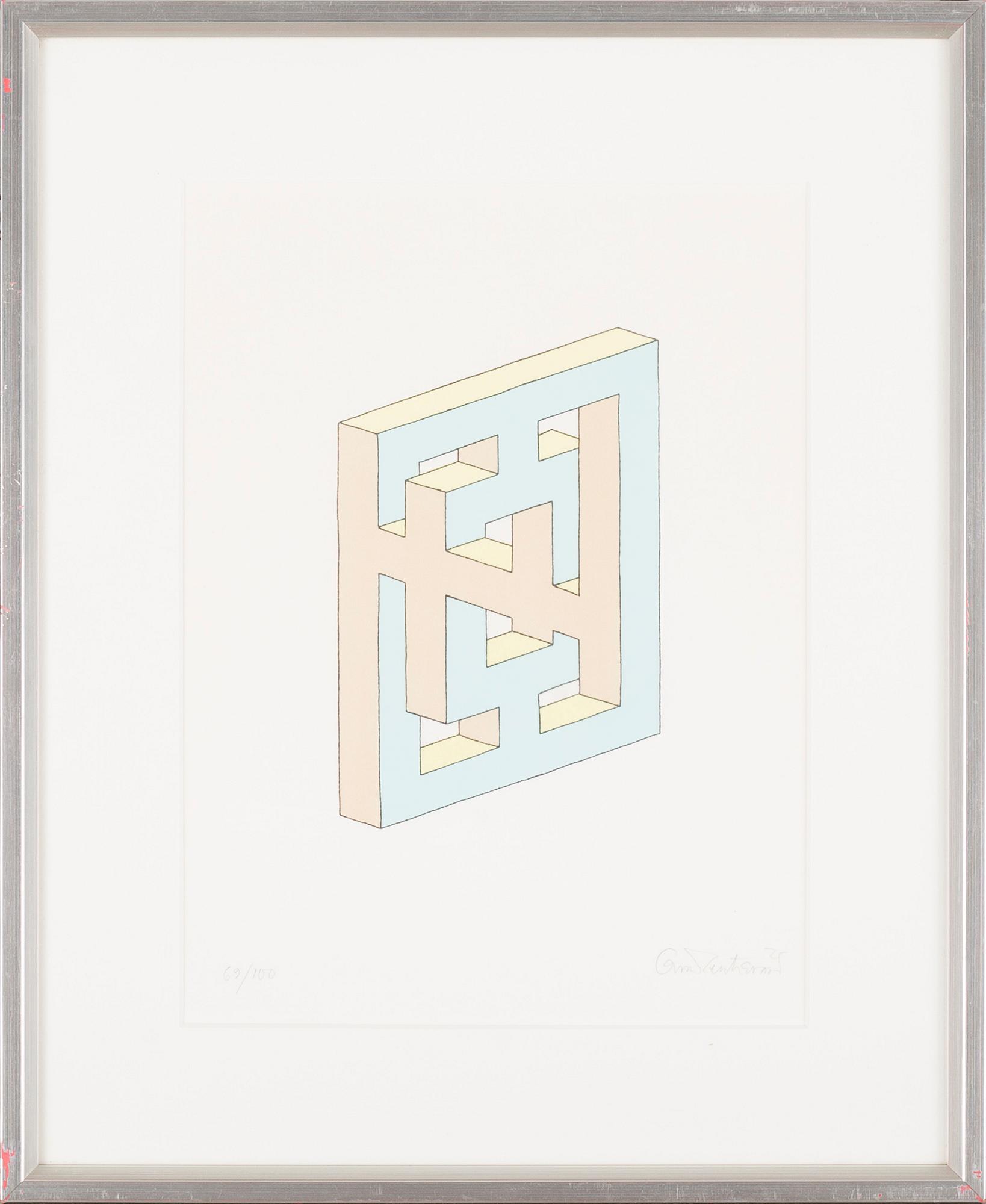 OSCAR REUTERSVÄRD, four litographs in color, signed and numbered.