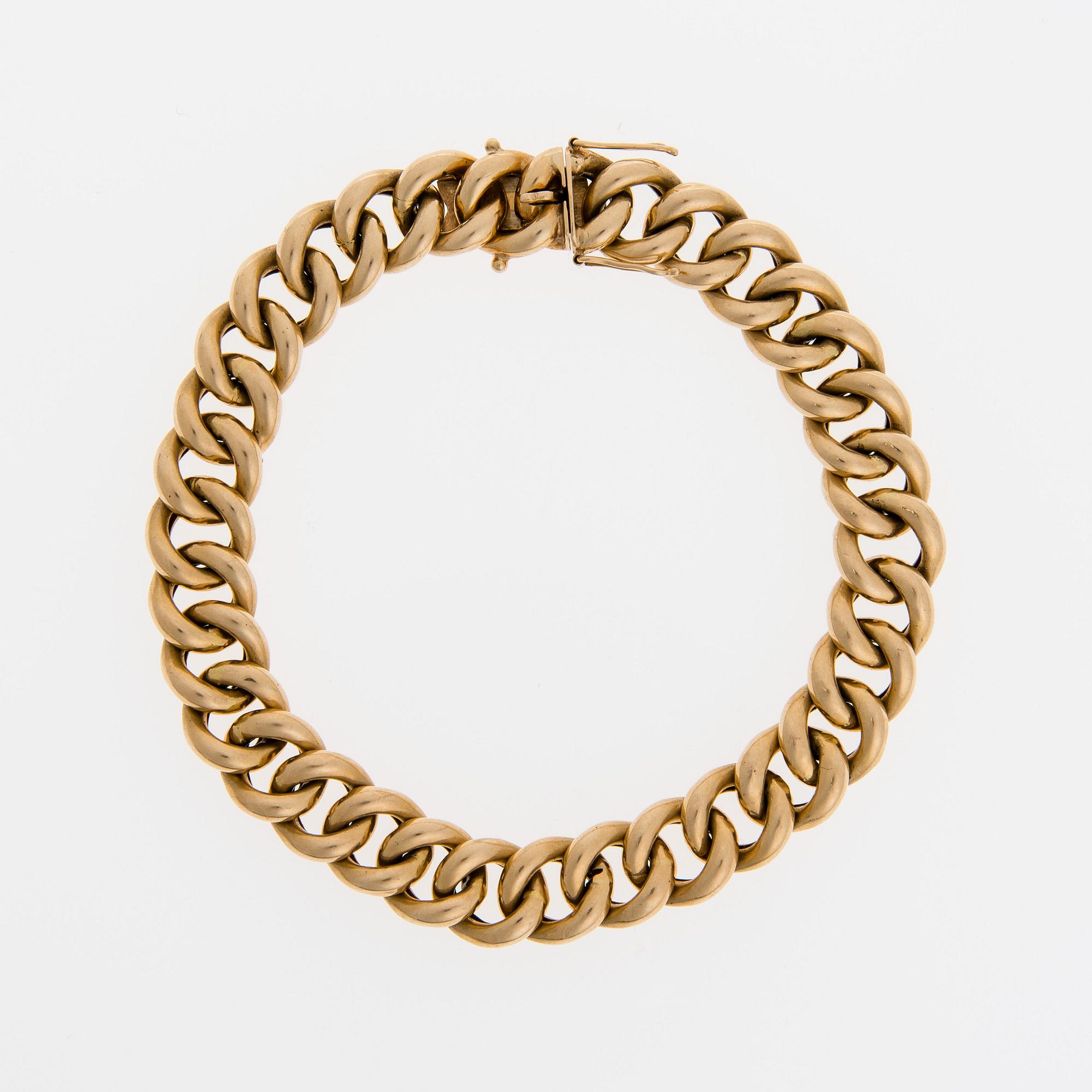 ARMBAND, 14K guld. Westerback, Helsingfors 1962.