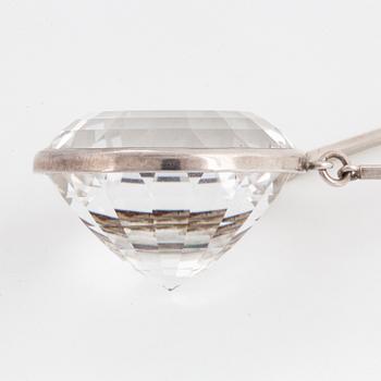 Wiwen Nilsson, a sterling and rock crystal necklace, Lund, Sweden 1965.