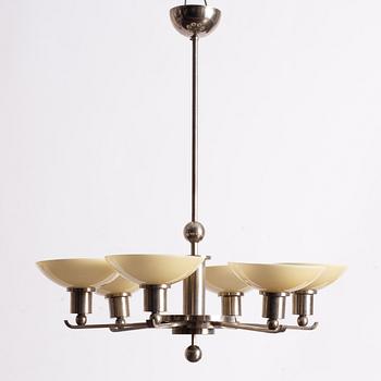 Ceiling lamp, functionalist, 1930s.