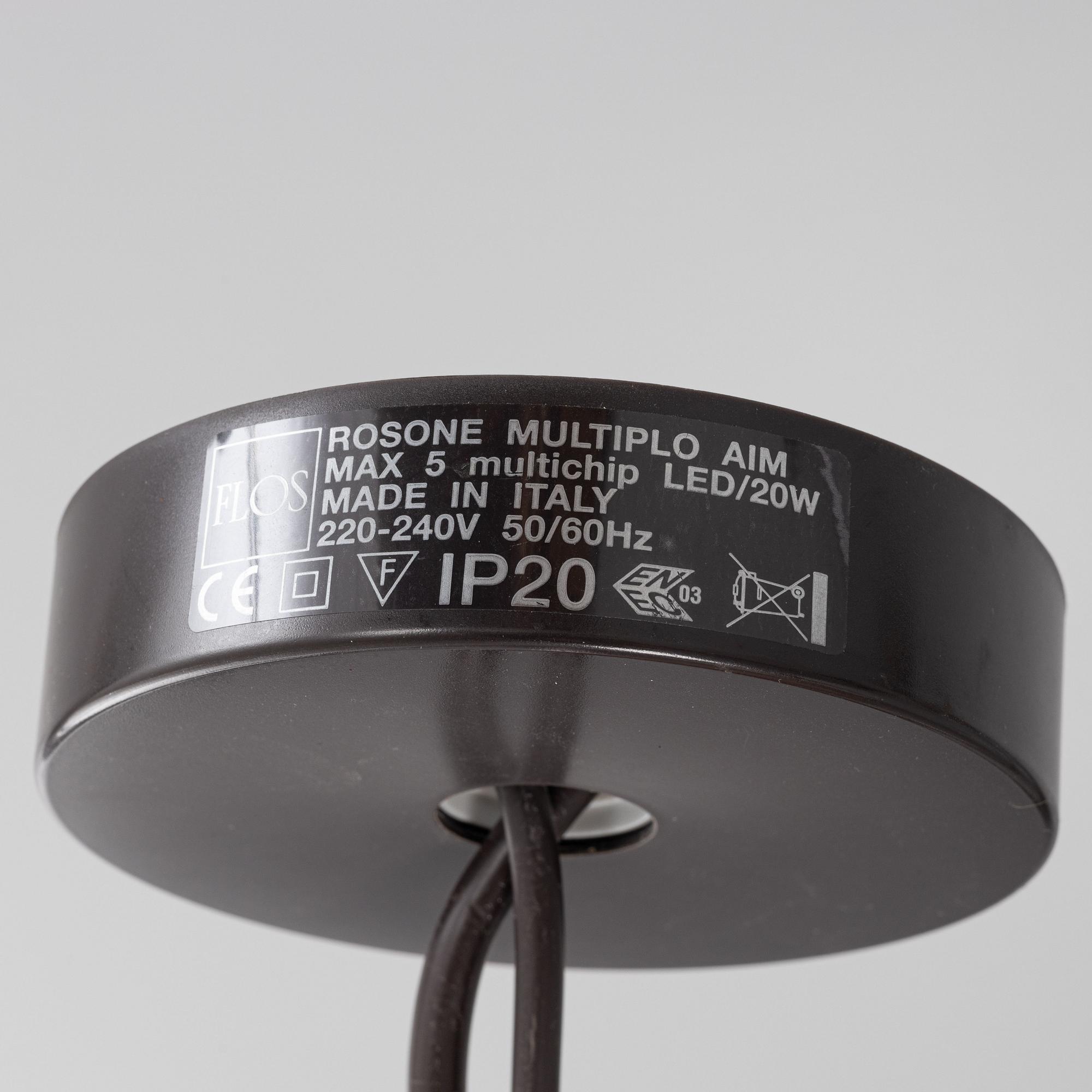 Ronan & Erwan Bouroullec, taklampa, "Rosone Multiplo Aim", Flos, modellen formgiven 2013.