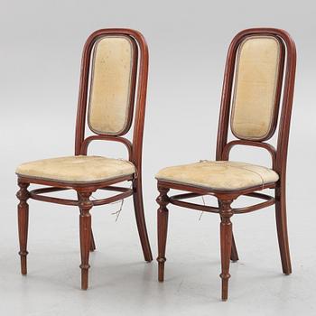 Chairs, 4 pcs, Thonet, model no. 32, late 19th century.