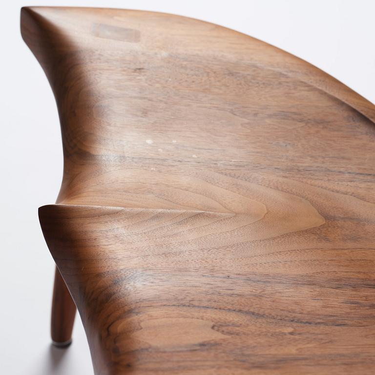 Morten Stenbæk, a "Whale Chair", No. 17, his own studio, Denmark, 2018.