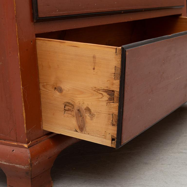 A cabinet, probably Johannes Fundberg, Dalsland, first half of the 19th Century.