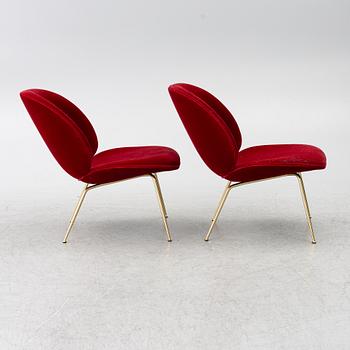 GamFratesi, a pair of 'Beetle' lounge chairs, Denmark.