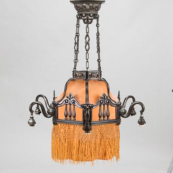 A Jugend style ceiling light, around 1900.