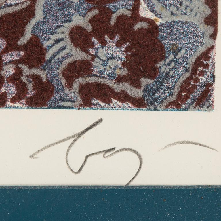 ENRICO BAJ, lithograph in colours, signed 47/250.