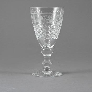 VITVINSGLAS, 12 st, "Elvira Madigan", Elis Bergh, Kosta, 1900-tal.