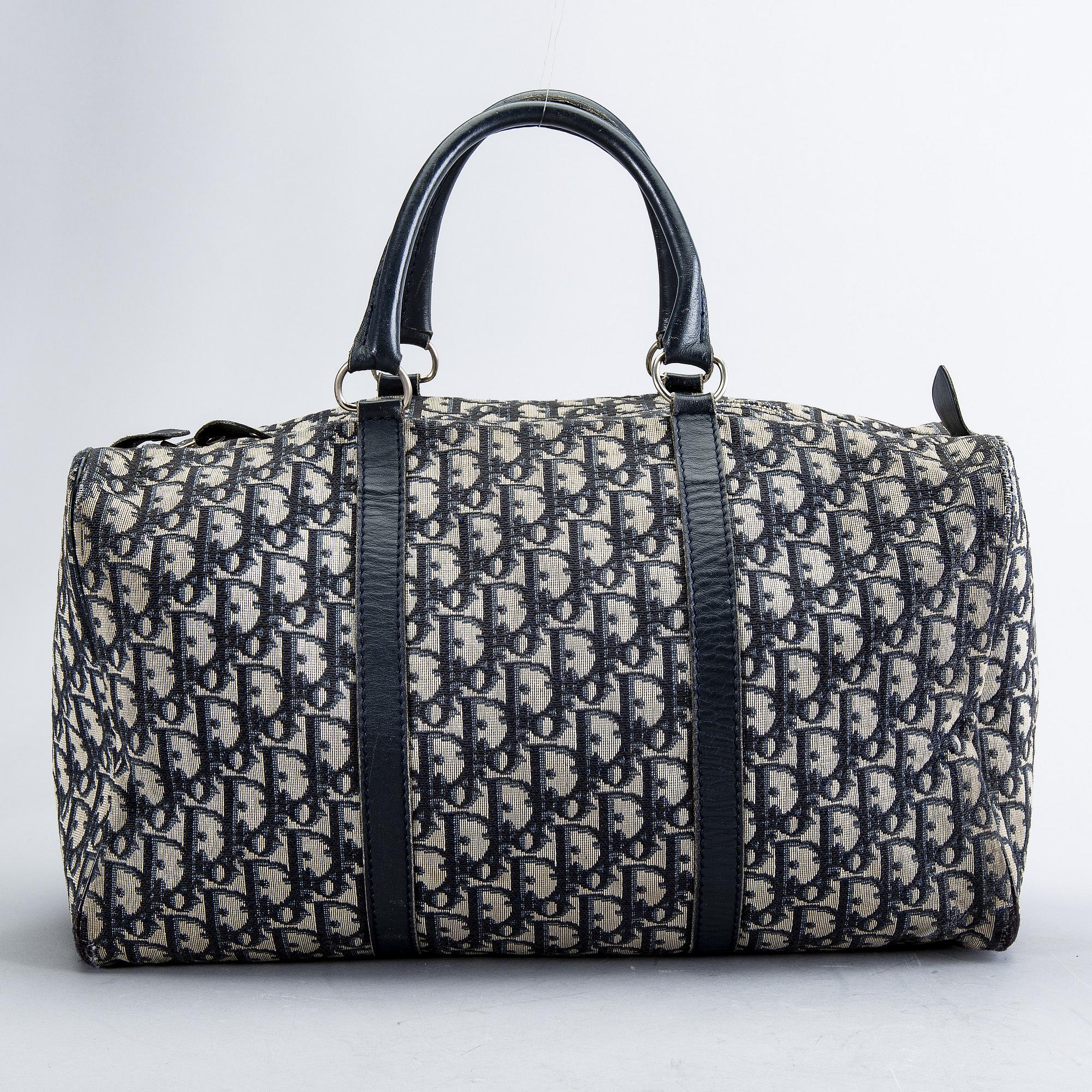 Christian Dior, two canvas handbags.