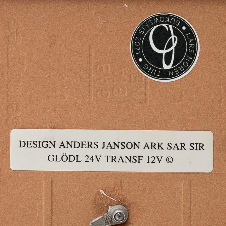 Anders Jansson, vägglampa, Draken Arkitektur, 1900-tal, proveniens Lars Norén.