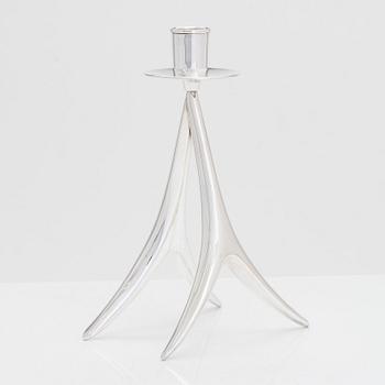 Anna-Greta Eker, a silver candlestick, Auran Kultaseppä oy, Turku 1958.