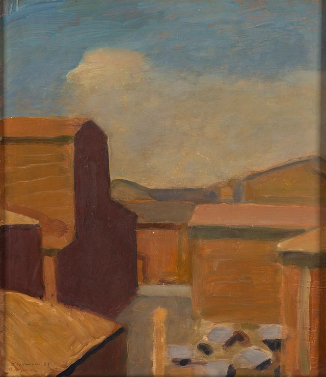 OLLE NYMAN, olja på pannå signerad och daterad 1946.